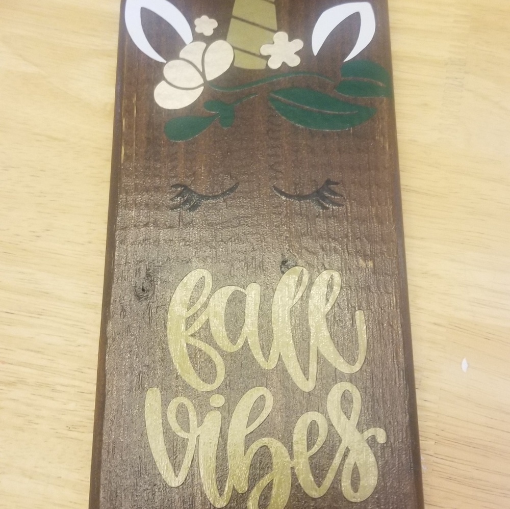 Fall vibes sign